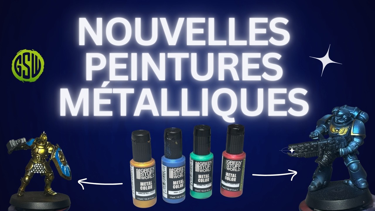 Green Stuff World m'a envoyé leurs nouvelles peintures métalliques ! On les test ensemble !