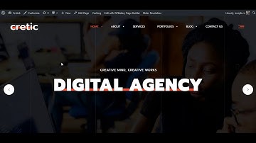 Cretic - Creative Agency & Portfolio Theme Install & Import Demo Data