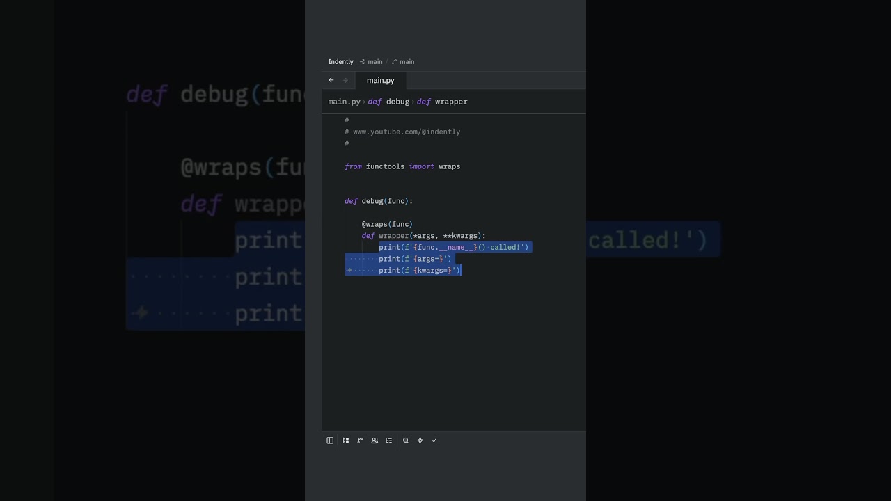 Python decorators explained in under 60 seconds #learnpython #python #pythonprogramming