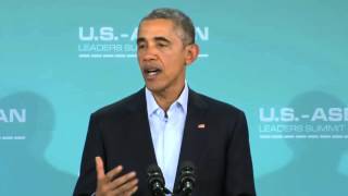 President Obama s Remarks at Start of U S  ASEAN Leaders Summit Press Conference