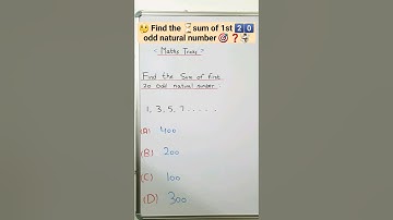 🤔Find the Sum of first 20 odd natural number🎯❓#shorts #viral #timetraveller