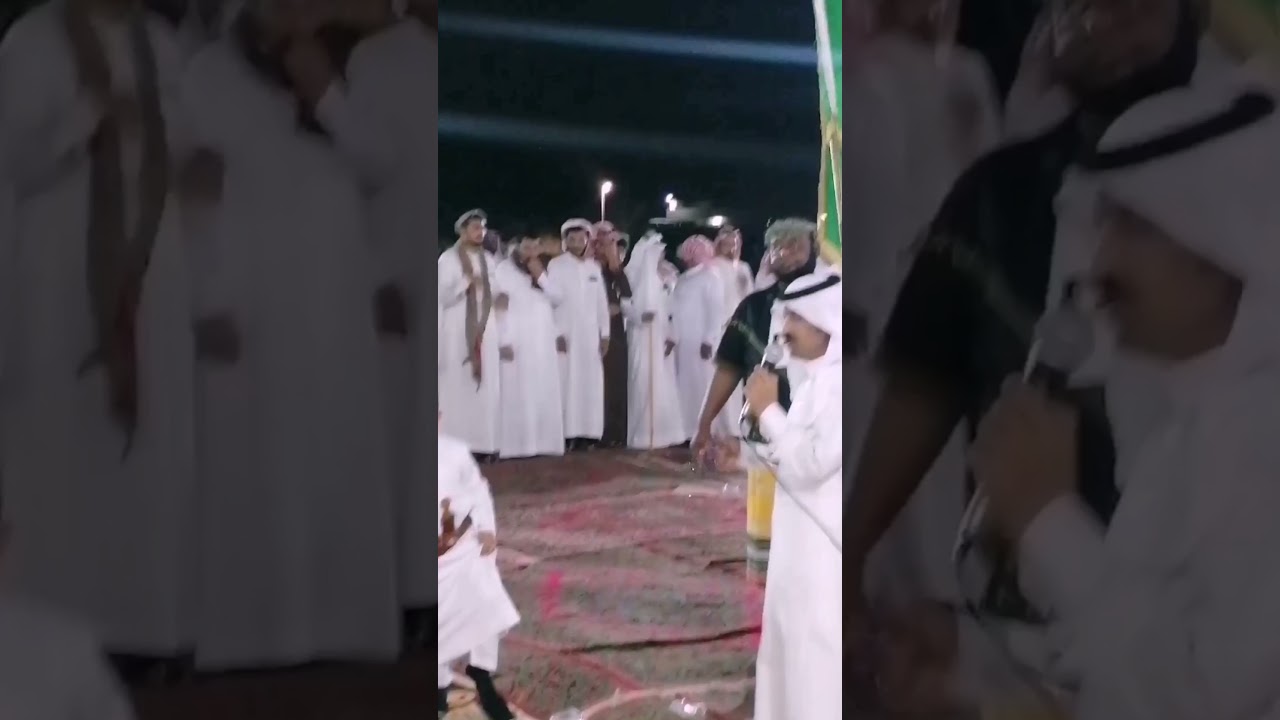 الشاعر ابراهيم محرز والشاعر فيصل بن منيع في 