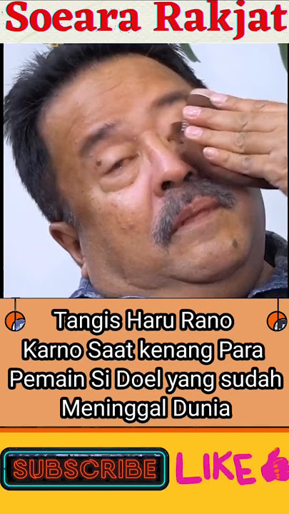 Tangis Haru Rano Karno saat Kenang Para Pemain Si Doel yang sudah Tiada. #shorts #sidoel #ranokarno