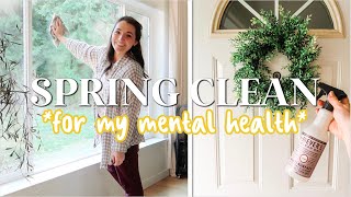 🌸SPRING CLEANING *for my mental health* 🫠Spring Clean + Decorate W/ Me 2024 | Messy To Minimal Mom