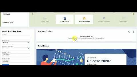 Create custom netsuite portlet in 1 minute #netsuite