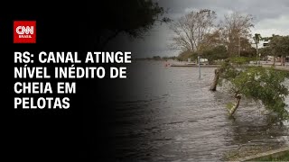 RS: Canal atinge nível inédito de cheia em Pelotas (RS) | BRASIL MEIO-DIA