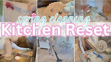 *NEW* EXTREME KITCHEN CLEAN, DECLUTTER + SMALL SPACES ORGANIZATION / SPRING CLEAN WITH ME PART 2