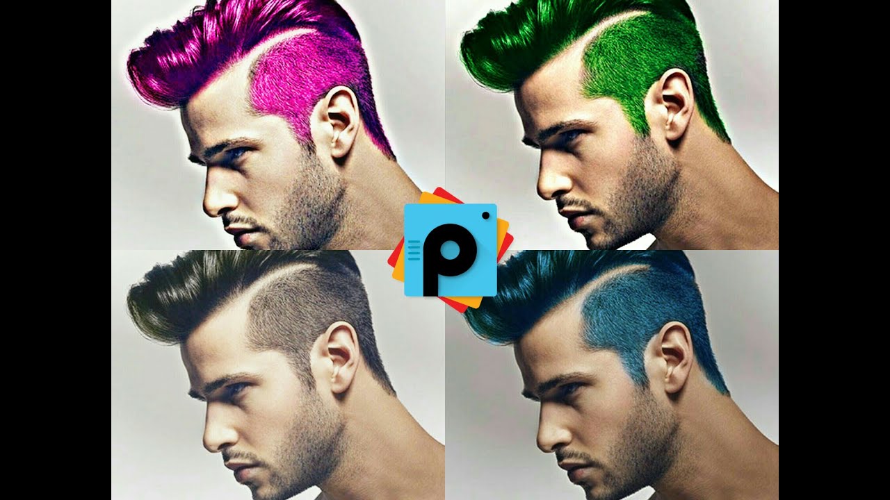 How to change here color using Picsart YouTube