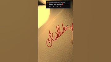 Writing a name "Radhika" in calligraphy #shorts #youtubeshorts #calligraphy #satisfying #viral
