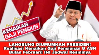 LANGSUNG DIUMUMKAN PRESIDEN! REALISASI KENAIKAN GAJI PENSIUNAN \u0026 ASN! Ini Jadwal Resminya‼️