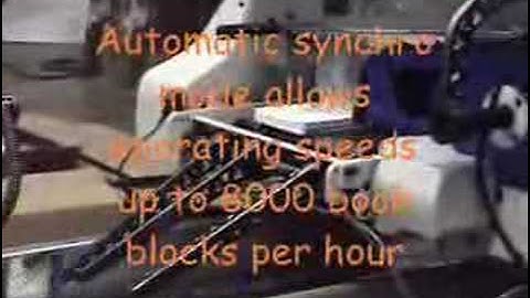 Jeremy book block feeder from Feuiltault Solution Systems