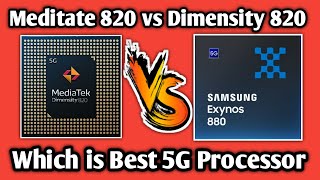 Samsung Exynos 880 vs Mediatek Dimensity 820,Which is best Exynos vs Dimensity,Exynos 5GDimensity 5G