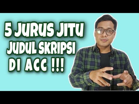 Cara membuat judul skripsi sendiri