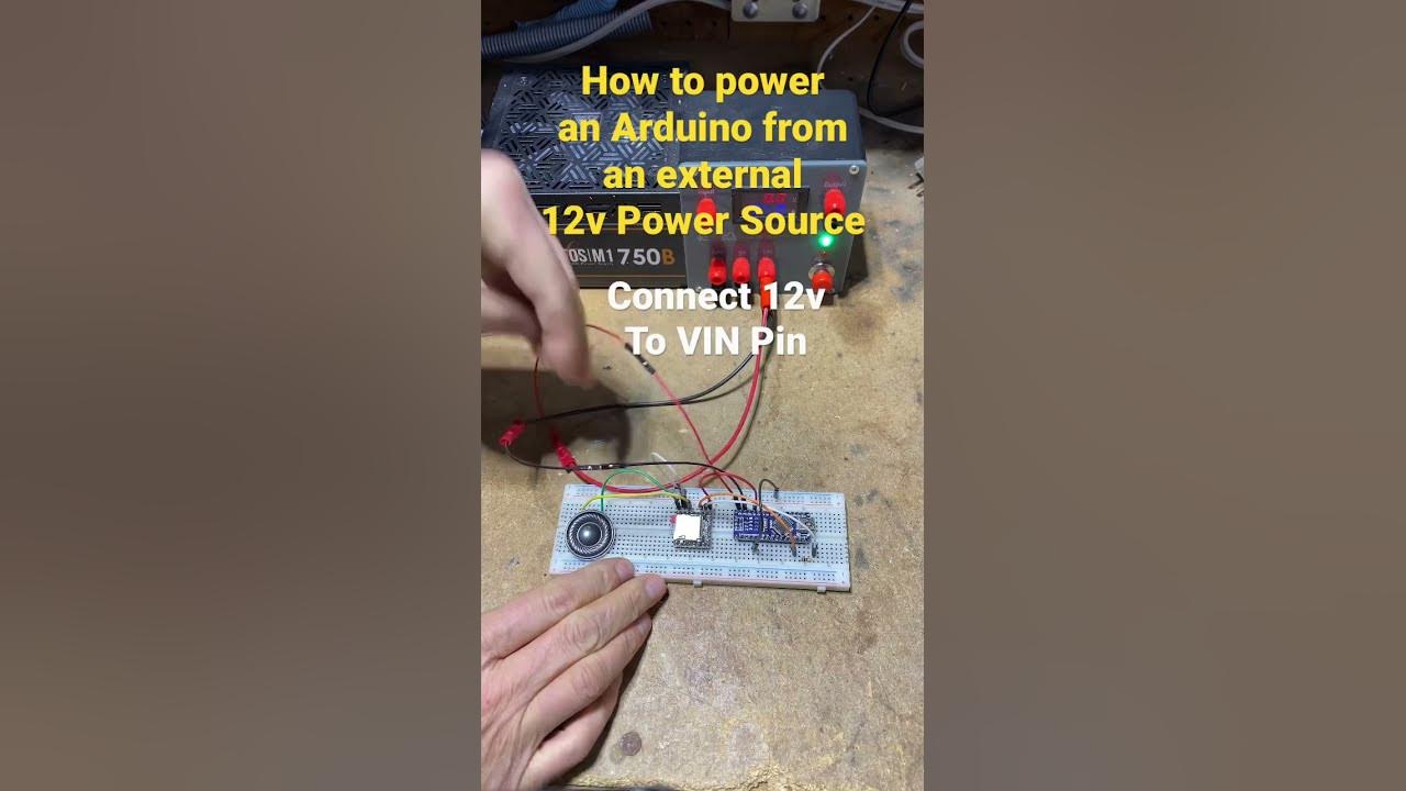 How to power an Arduino from an external 12v Power Source - YouTube
