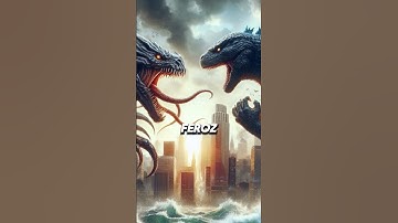 GUERRA DE KAIJUS: Godzilla contra o Kraken! 🦖🔥🌆 #godzilla