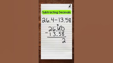 Subtracting Decimals | Math with Mr. J #Shorts