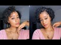 😍 SUPER NATURAL & CHEAP CURLY PIXIE 13*4 FRONTAL WIG + TRYING THE BALD CAP METHOD🔥|Victoria's wigs