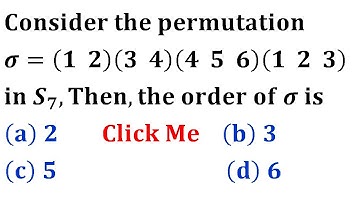 order of permutation product of permutation symmetric group s7