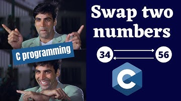 How to swap two numbers in C |C programming Language| C tutorial |C tutorial for beginners| C coding