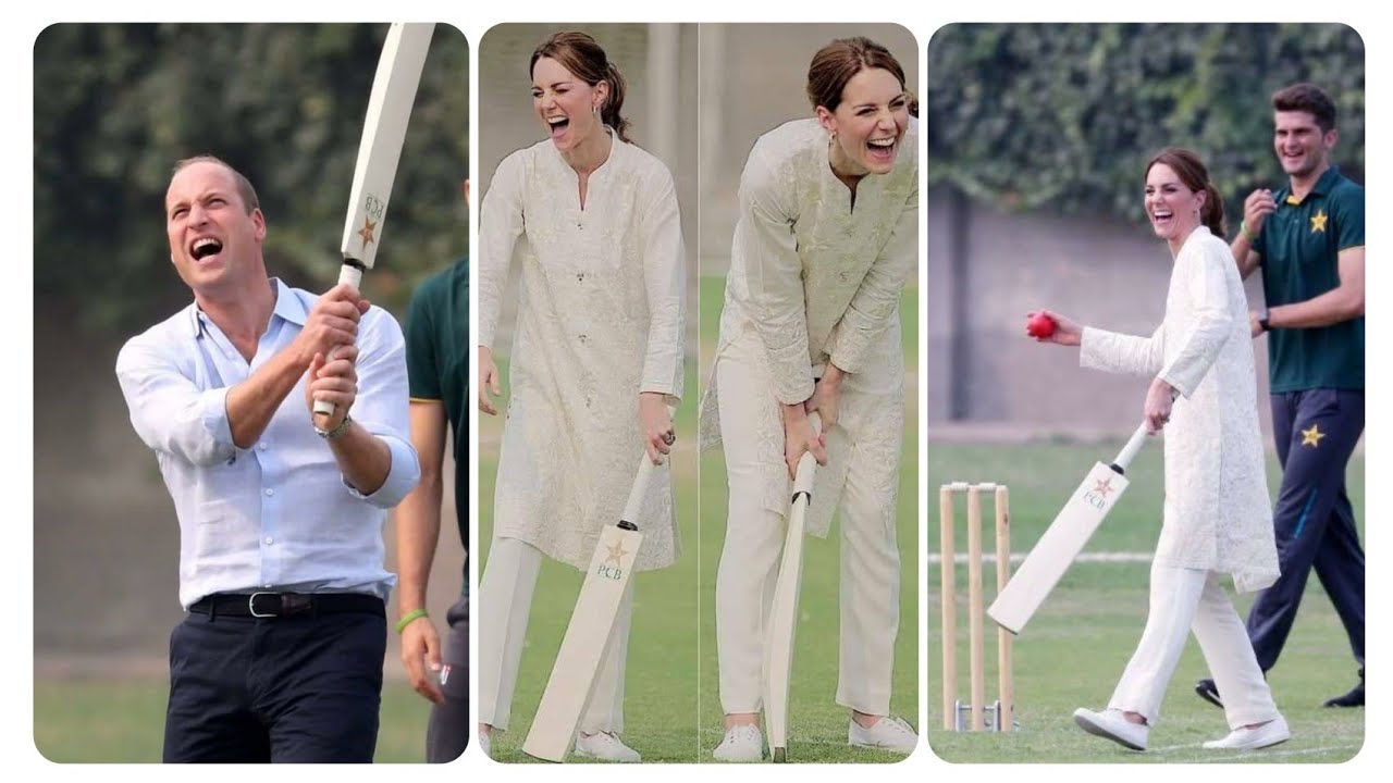 Prince William Playing Cricket in NCA Lahore | The Duke of Duchess Playing Cricket |