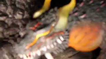 日本特撮怪獣映画「深海獣雷牙 対 溶岩獣王牙」マケットフラッシュ撮影テスト映像