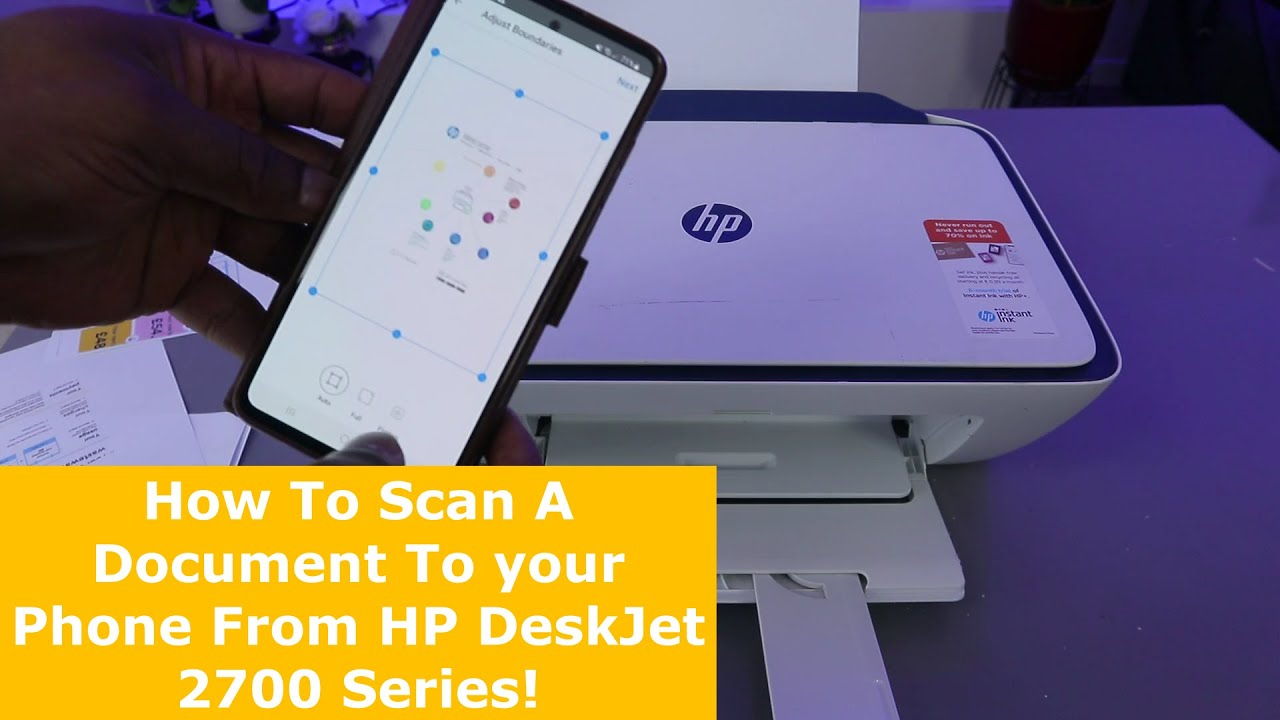 How To Scan A Document To Your Phone From HP DeskJet 2700 Series