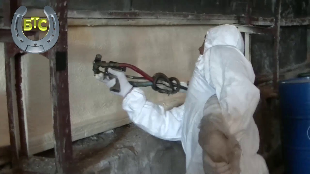 Утепление ангаров и производственный помещений пенополиуретаном (ППУ ...