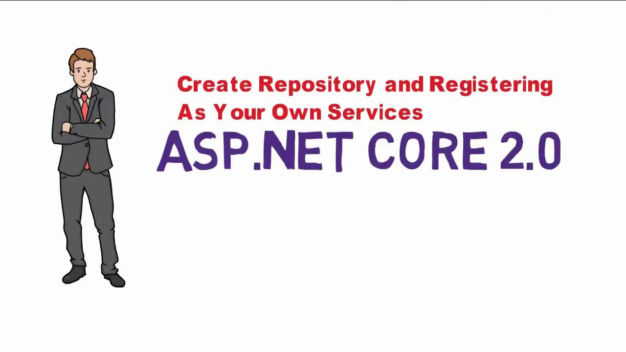 Create Repository and Registering as your own services in asp.net core - YouTube