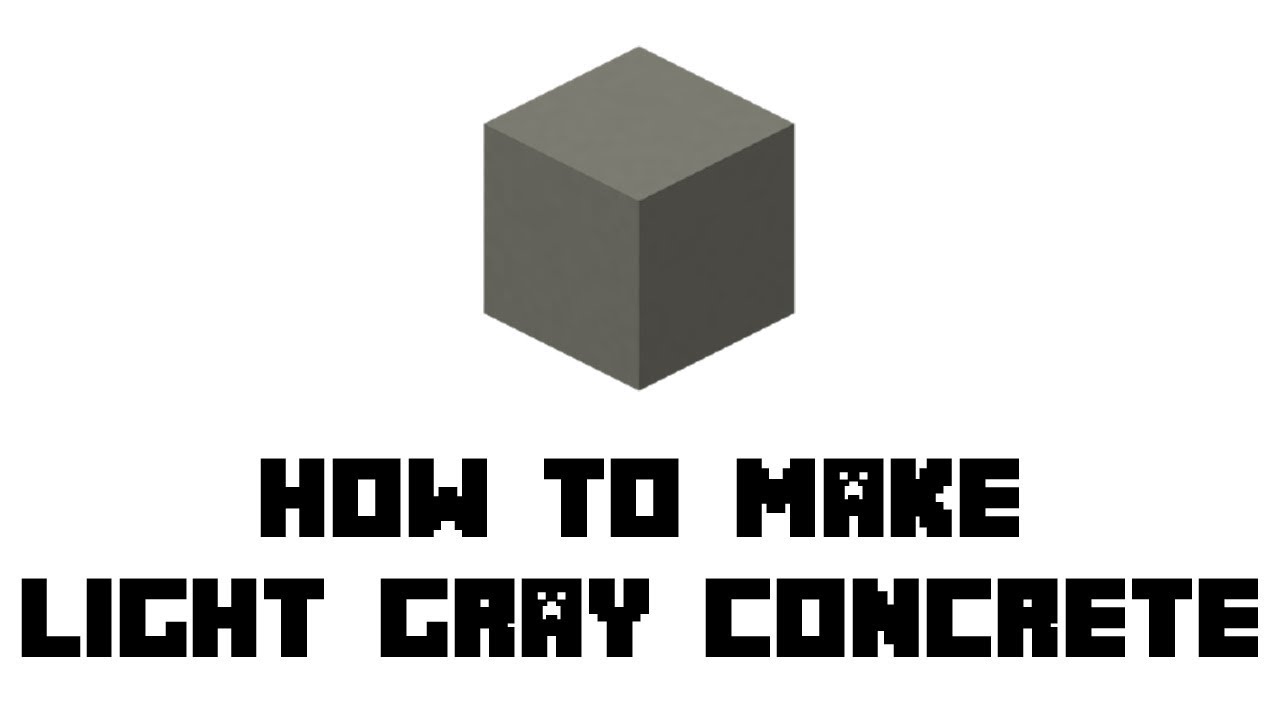 Featured image of post Light Gray Concrete House Minecraft In fact it can look like anything the player wants