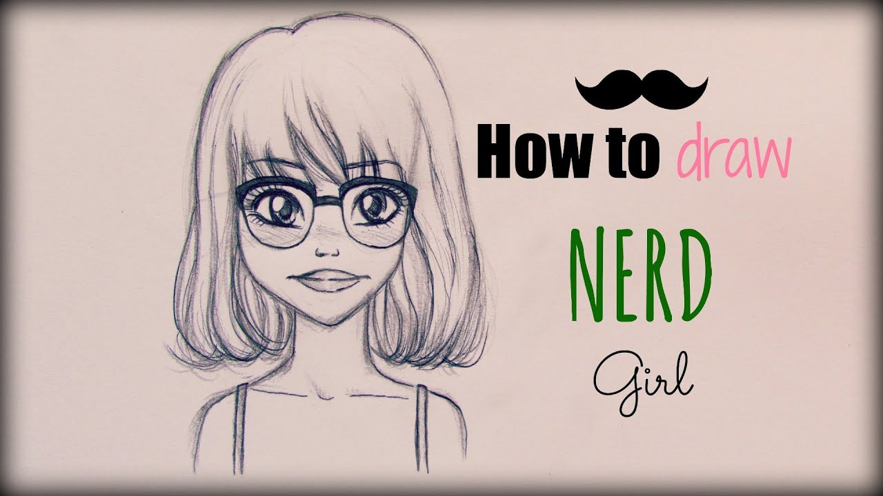 nerd drawings tumblr ragazza disegnare   to con Draw Girl una How Nerd a Come