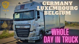 Whole day POV truck drive,LUX,GER,BEL...
