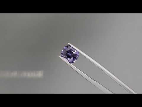 Violet blue spinel in cushion cut  2.50 carats, Sri Lanka Video  № 2