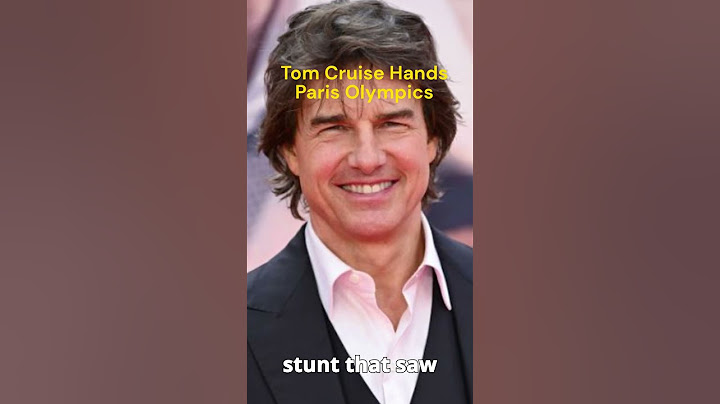 Tom Cruise Hands Paris Olympics Off to Los Angeles in Cross-Country,  at Closing Ceremony horts,
