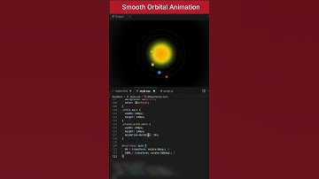Smooth Orbital Animation using HTML and CSS #shorts