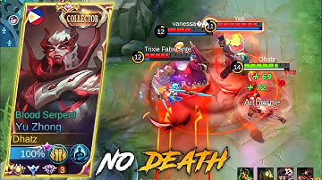 NO DEATH! DONT UNDERESTIMATE THIS YU ZHONG NEW BUILD! | YU ZHONG GAMEPLAY - MLBB