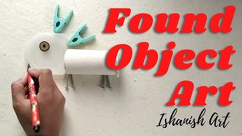 New Found Object Art - Assemble Art easy for kids - DIY