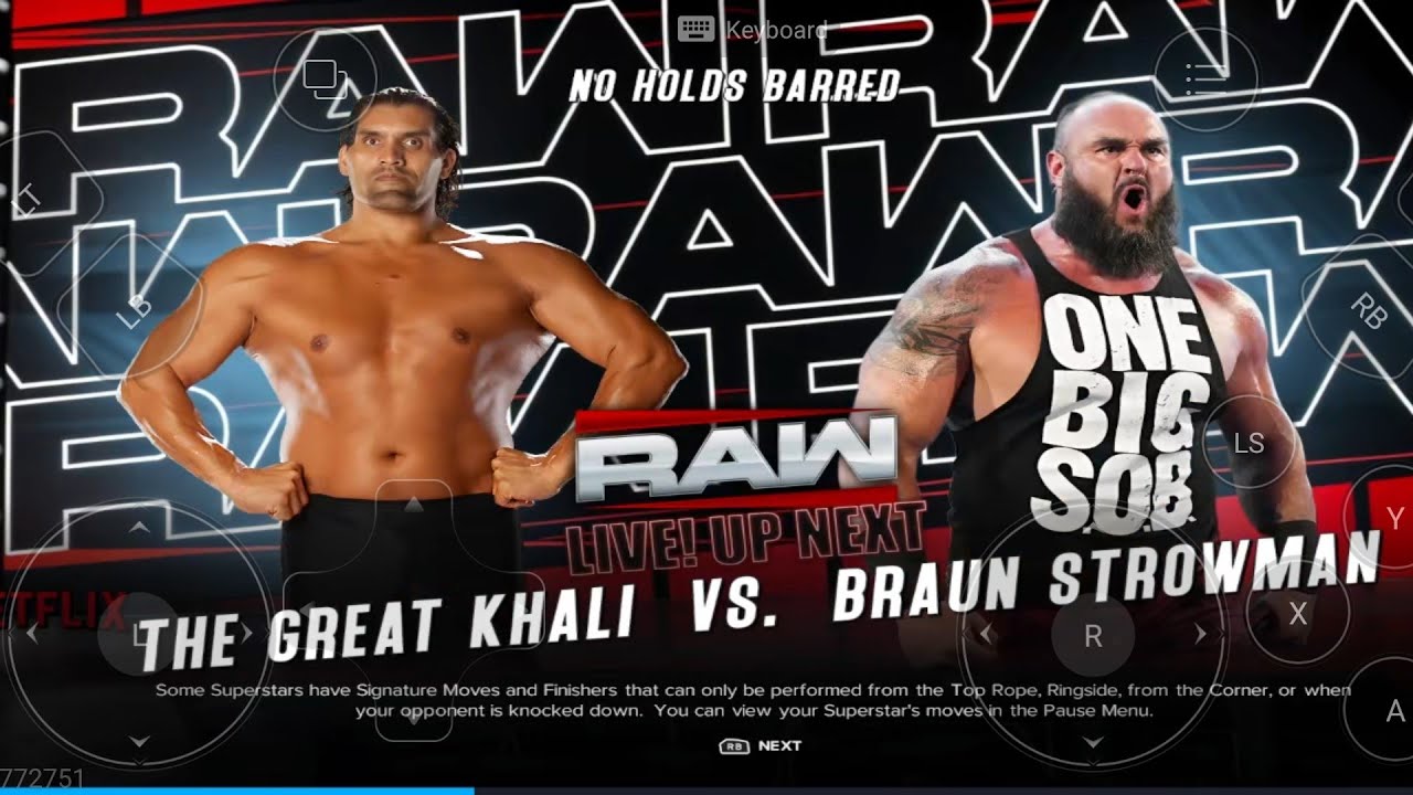 Ultimate Dream Match: THE GREAT KHALI VS BRAUN STROWMAN || 7FT GIANT VS The Monster Among Men #wwe 