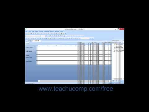 Crystal Reports 2013 Tutorial The Design View Business Objects Training