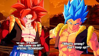 Dragon Ball FighterZ - SSJ4 Gogeta All Unique Intros / Outros & Interactions (HD)