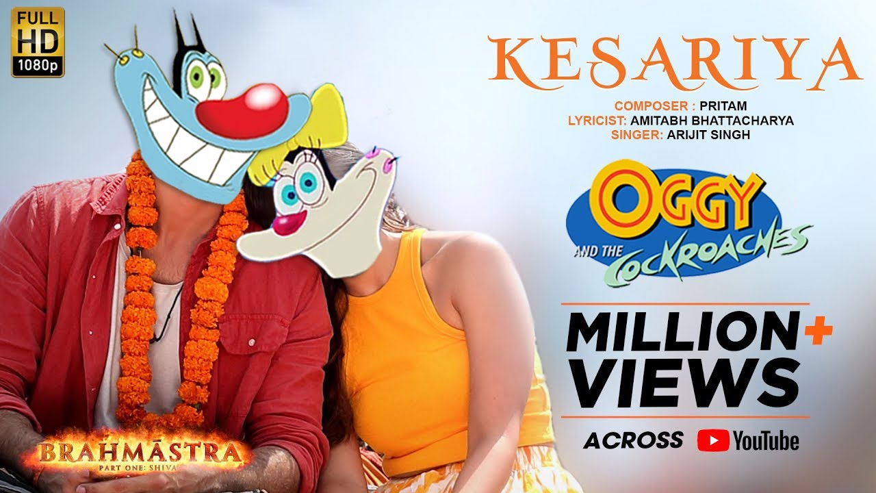 Kesariya Oggy Version  Oggy And The Cockroaches  Brahmstra X Oggy   Ranbir Alia  Sonal Digital