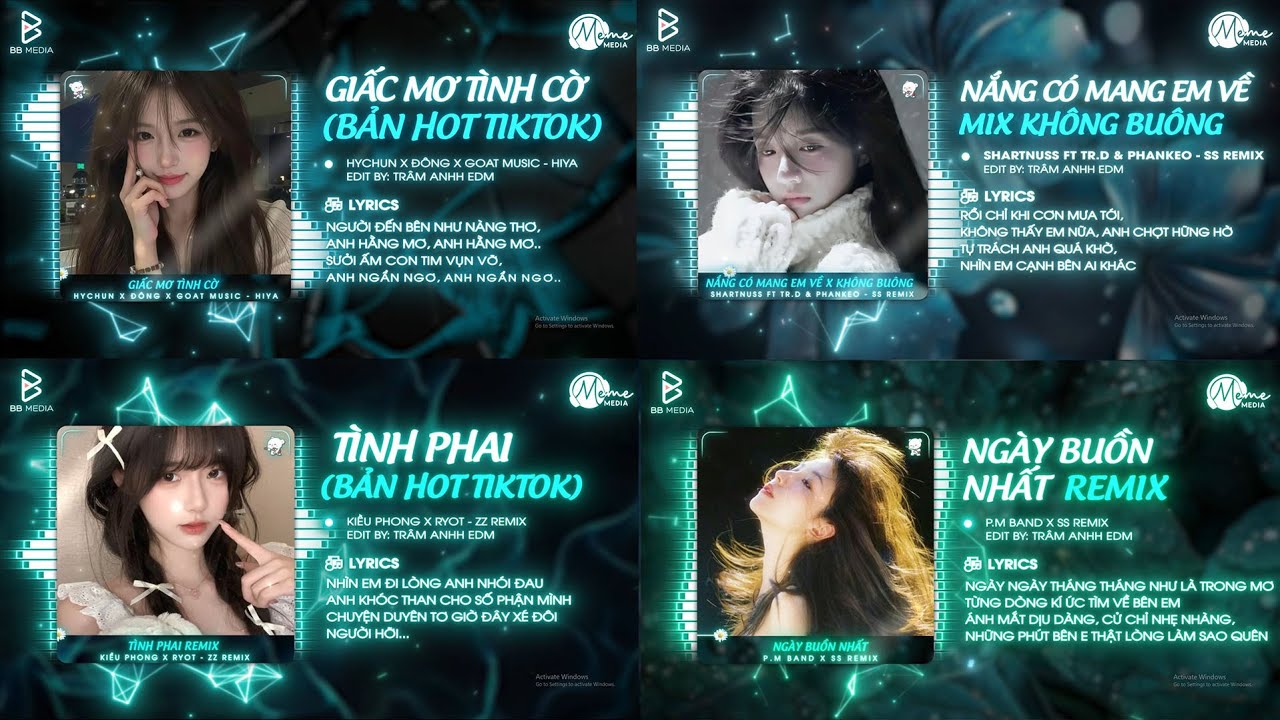 [Tổng Hợp Nhạc Hot TikTok] Giấc Mơ Tình Cờ - Hiya x HyChun ft Đông ♫ Sưởi Ấm Con Tim Vụn Vỡ Remix 🍹