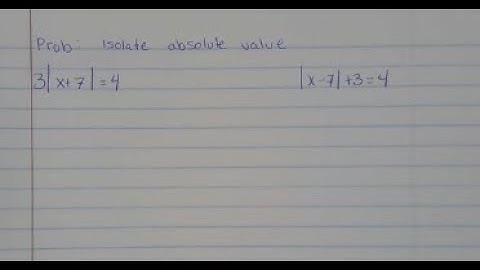 1-4 HW: Solve Absolute Value Equations from Class