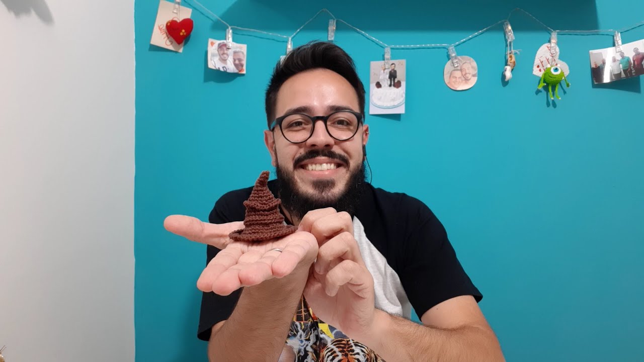 CHAVEIRO AMIGURUMI!!!! CHAPÉU SELETOR HARRY POTTER