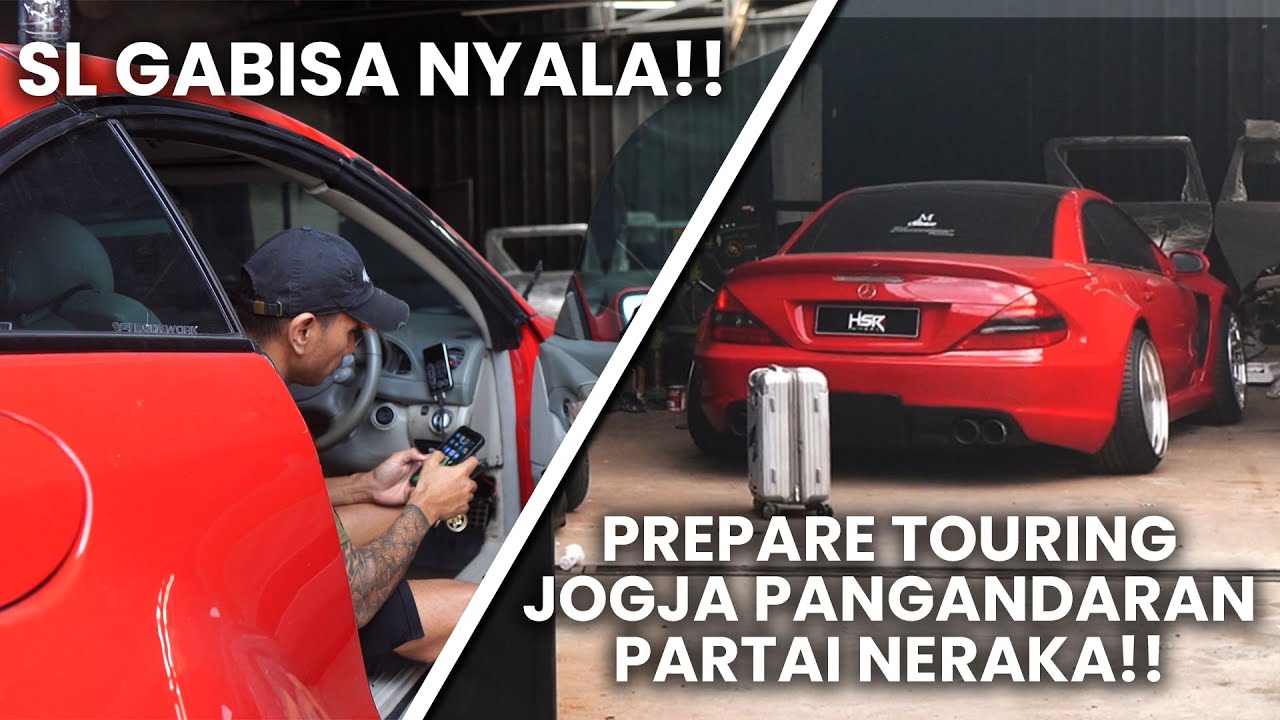 PREPARE MERCY SL 500 TOURING JOGJA - PANGANDARAN PARTAI NERAKA