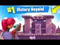 Building a LEGENDARY CASTLE in Fortnite: Battle Royale!