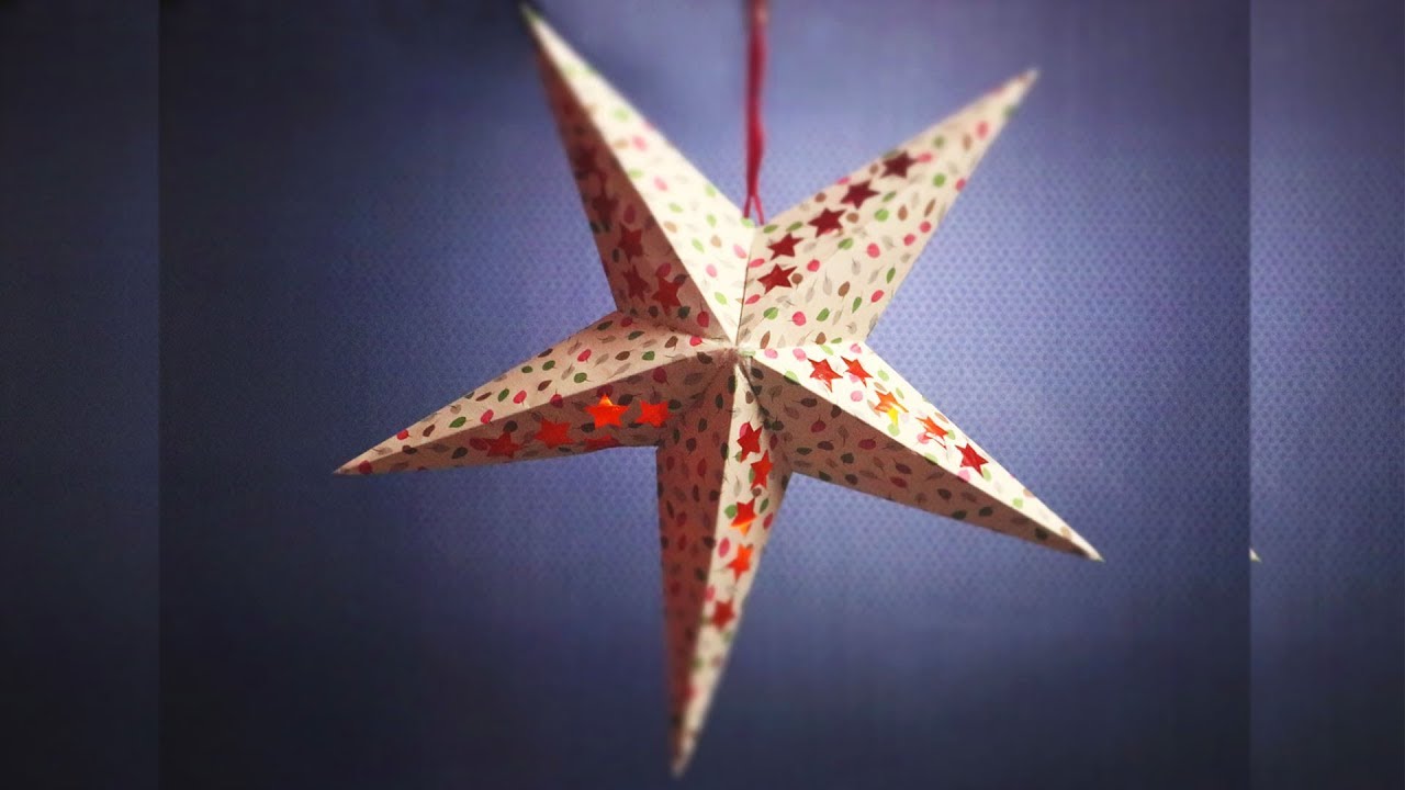 How To Make A Christmas Star With Chart Paper