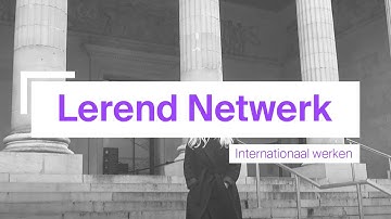 Lerend netwerk: internationaal werken
