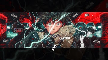 Anime Banner/Header SpeedArt | Izuku Midoriya (My Hero Academia) [PHOTOSHOP GRAPHIC DESIGN]