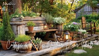 Tiny Backyard, See These Gorgeous Rustic Garden Designs 🌿|| Viral Landscaping Ideas 2026🪵🌷✨