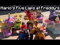 Mario's Five Laps At Freddy's! | LuigiFan00001 (ft. Chazington)